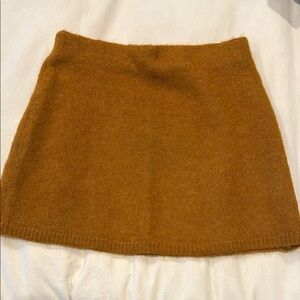 Zara Brown Tan Mini A-Line Skirt